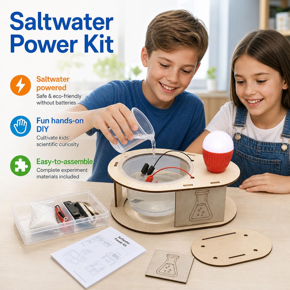 Science Kit - DIY Salt Water Power Generation LED